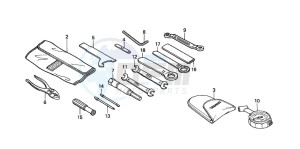 CBR600FS drawing TOOLS