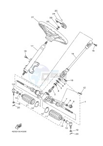 YXR700F YXR7FD RHINO 700 (1RBE 1RBF 1RBG 1RBH) drawing STEERING