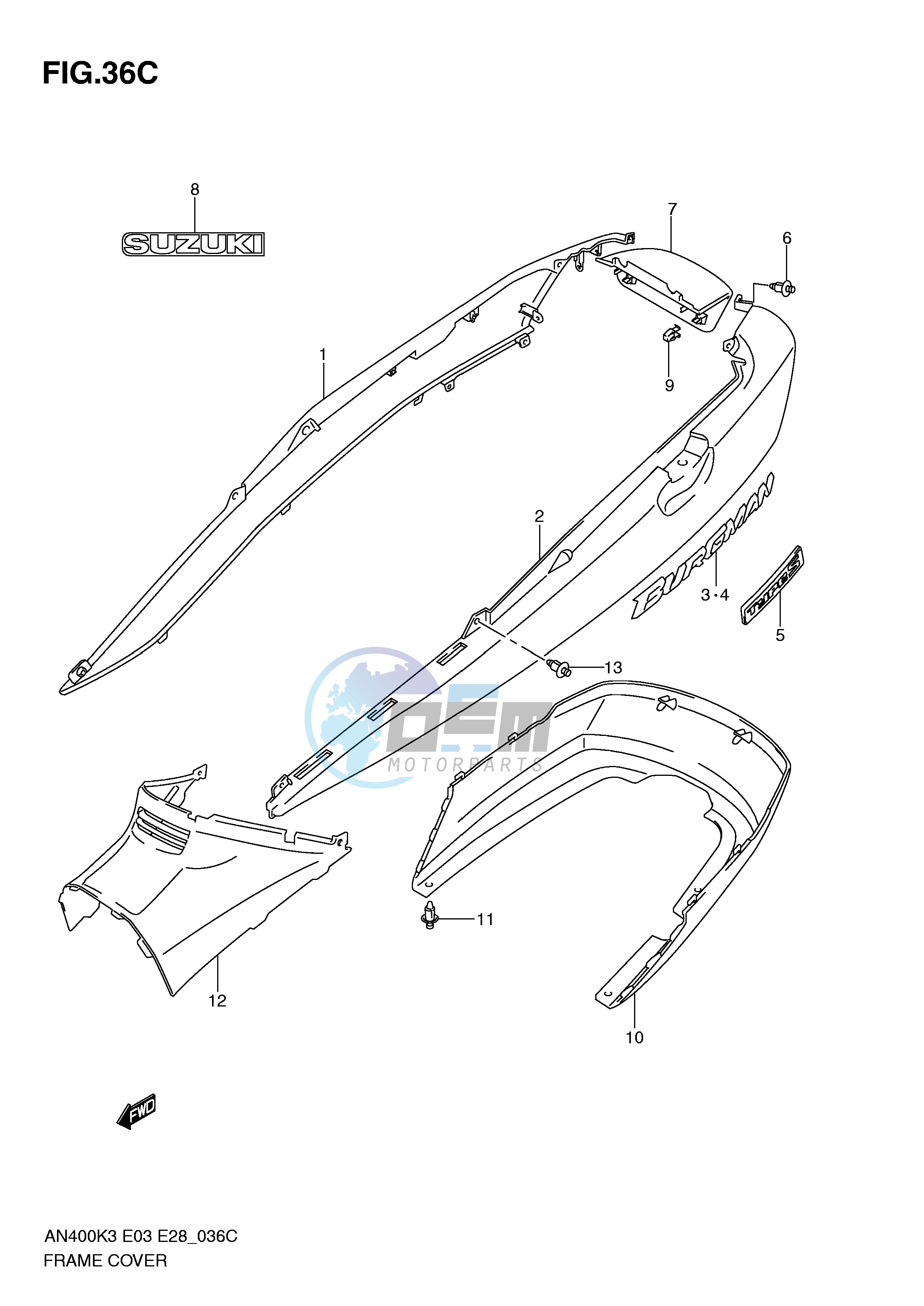 FRAME COVER (AN400SK5 SK6)