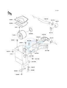 KAF 620 B [MULE 2520 TURF] (B6) [MULE 2520 TURF] drawing AIR CLEANER