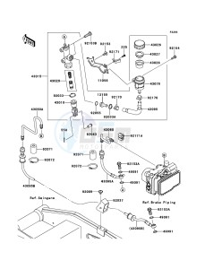 Z750R ABS ZR750PCF UF (UK FA) XX (EU ME A(FRICA) drawing Rear Master Cylinder