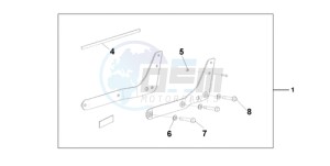 VT750CA9 Australia - (U / MME ST) drawing BACKREST/REAR CAR