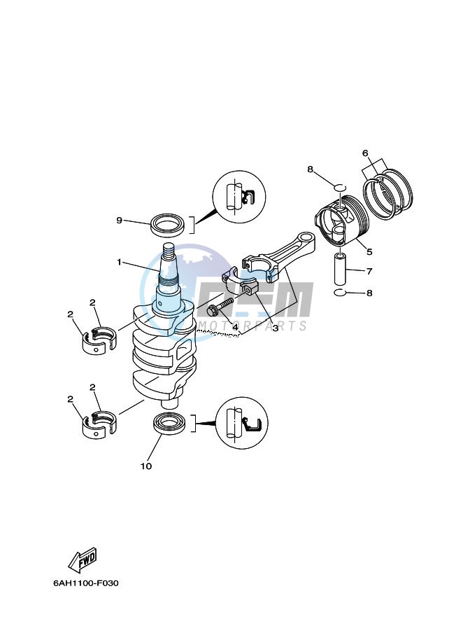 CRANKSHAFT--PISTON