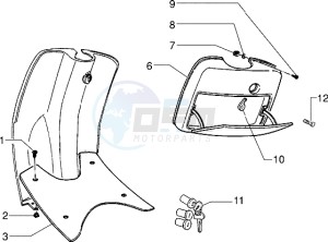 Zip 50 RST freno a disco drawing Front glove compartment