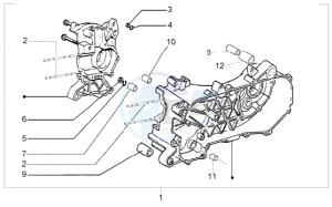 Fly 50 2t drawing Crankcase