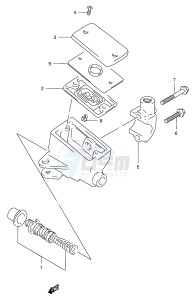 GSX400 (E30) drawing FRONT MASTER CYLINDER