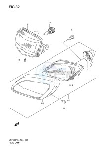 LT-F500F (P24) drawing HEADLAMP (MODEL K4)