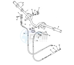 XC FLY ONE 150 drawing STEERING HANDLE AND CABLE