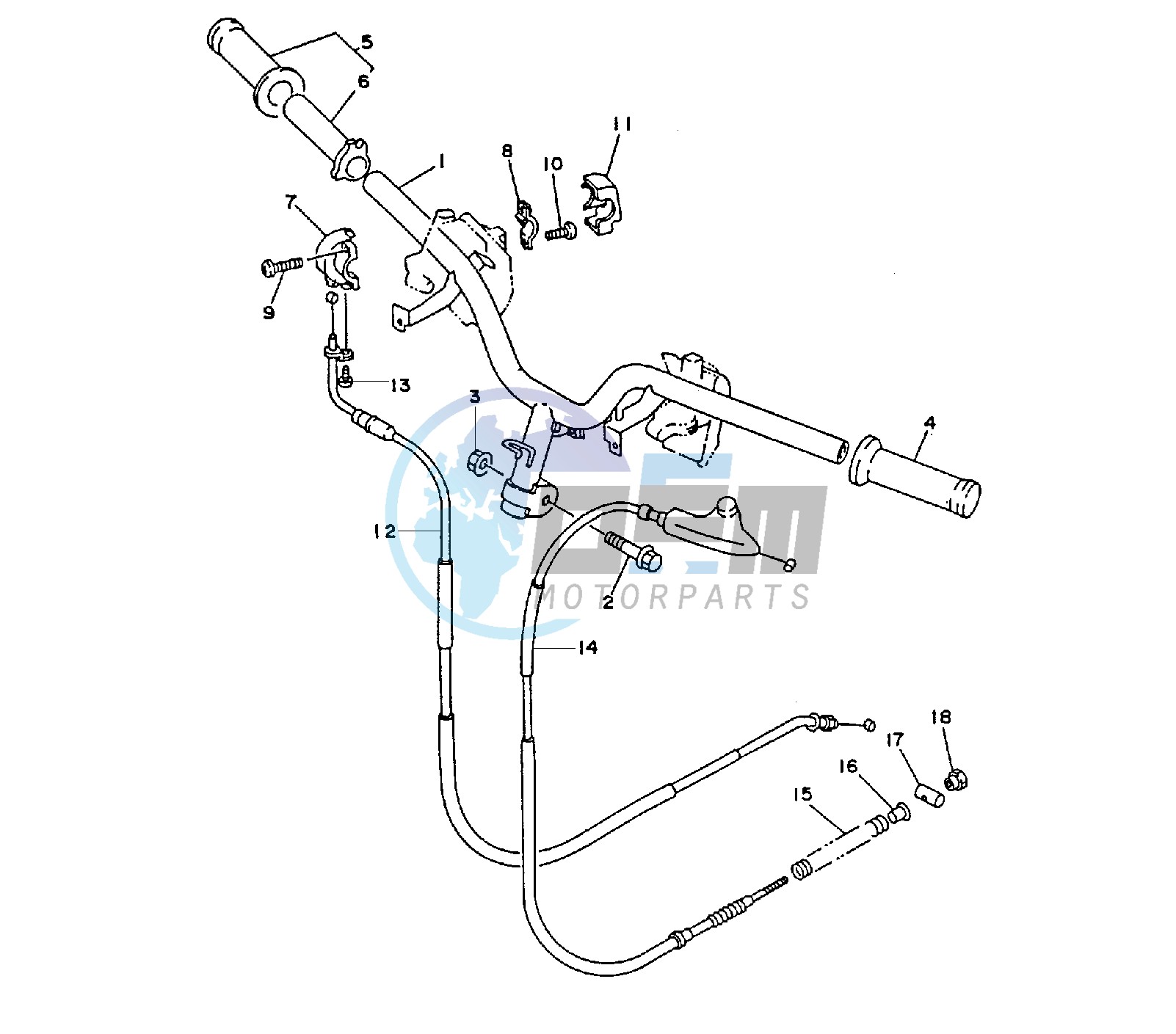 STEERING HANDLE AND CABLE