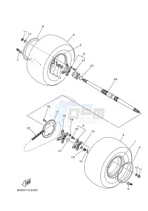 YFM700R YFM70RSSH RAPTOR 700R SE2 (B469) drawing REAR WHEEL