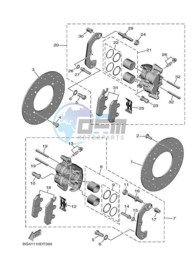 FRONT BRAKE CALIPER