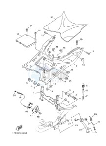 XC100E (1RS2) drawing STAND & FOOTREST