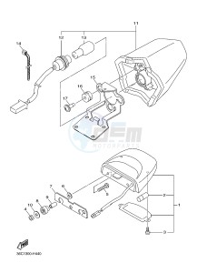 XJ6S 600 DIVERSION (S-TYPE) (36CB) drawing TAILLIGHT