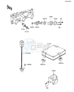 ZX 1100 A [GPZ] (A1-A2) [GPZ] drawing INJECTORS_ELECTRICAL EQUIPMENT