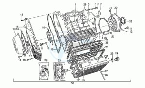 California III 1000 Carburatori Carenato Carburatori Carenato drawing Crankcase