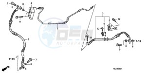 FES1259 France - (F / CMF) drawing REAR BRAKE PIPE (FES125)(FES150)