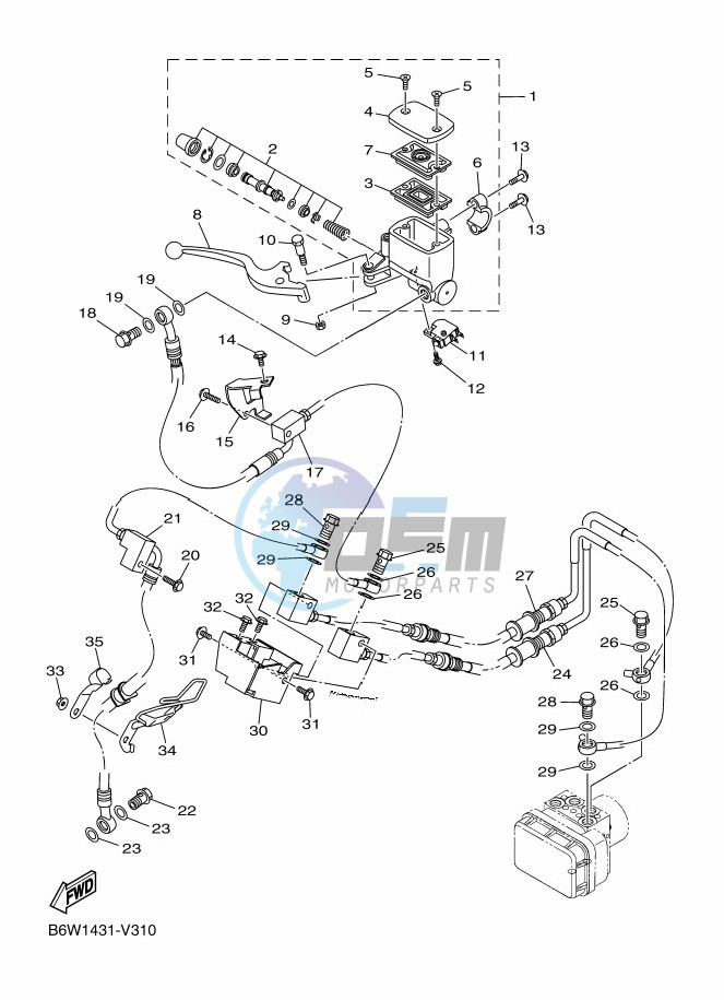 FRONT MASTER CYLINDER