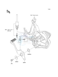 KLE 650 A [VERSYS] (9F-9F) A9F drawing BRAKE PEDAL