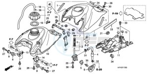 TRX450ER9 Australia - (U / SEL) drawing FUEL TANK