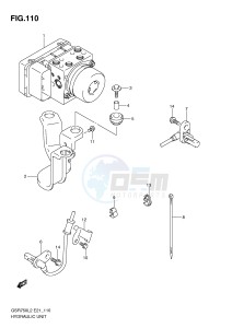 GSR750 (E21) drawing HYDRAULIC UNIT (GSR750AUEL2 E21)