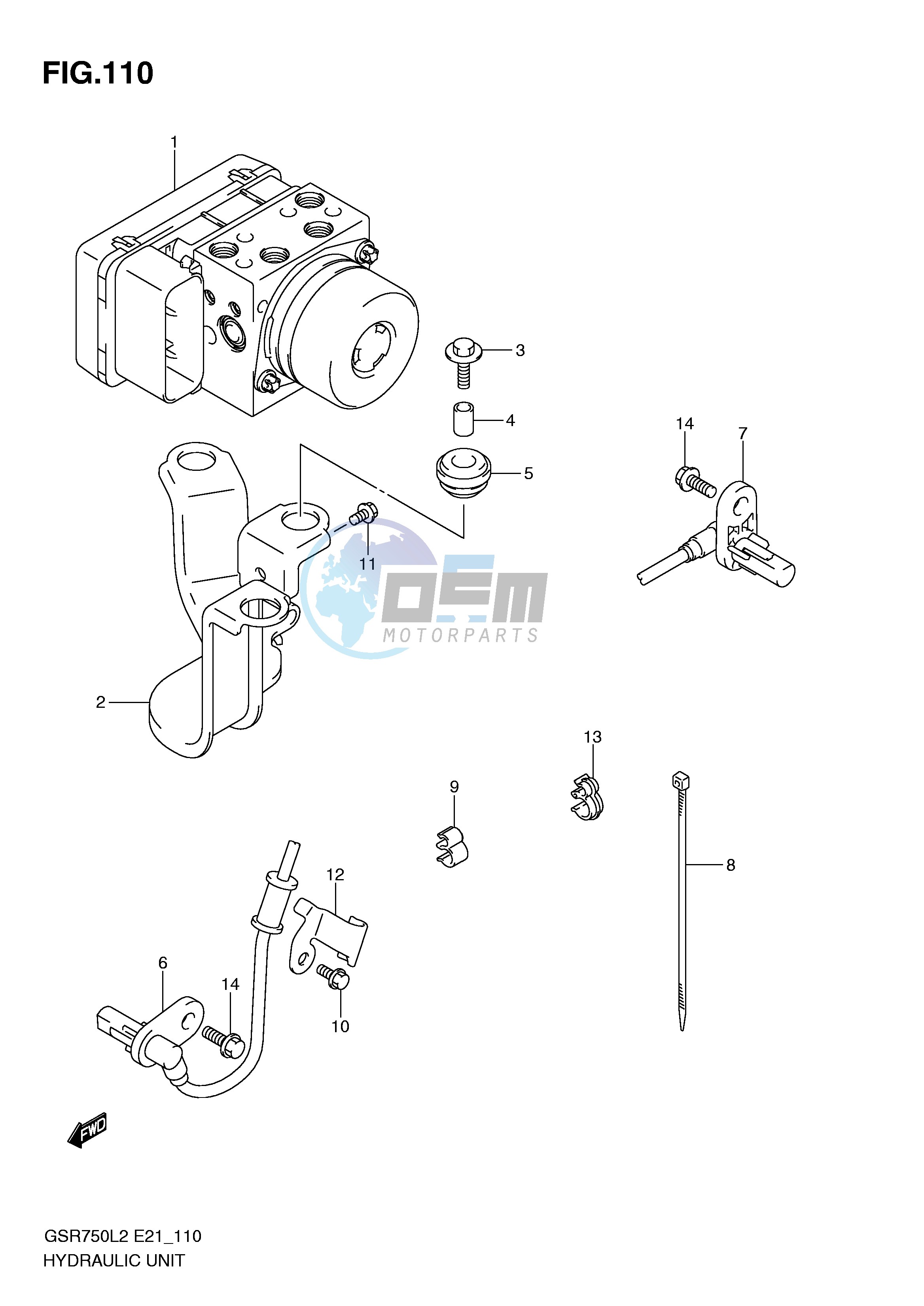 HYDRAULIC UNIT (GSR750AUEL2 E21)