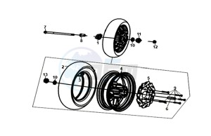 FNX 125 (GC12G1-EU) (L9) drawing FRONT WHEEL