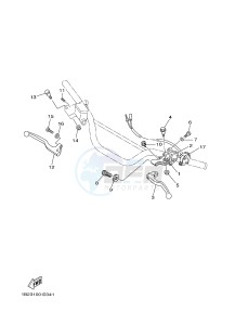 TT-R125 TT-R125LW (2CP8) drawing HANDLE SWITCH & LEVER