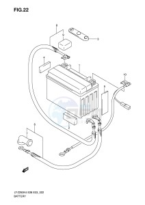 LT-Z250 (E28-E33) drawing BATTERY