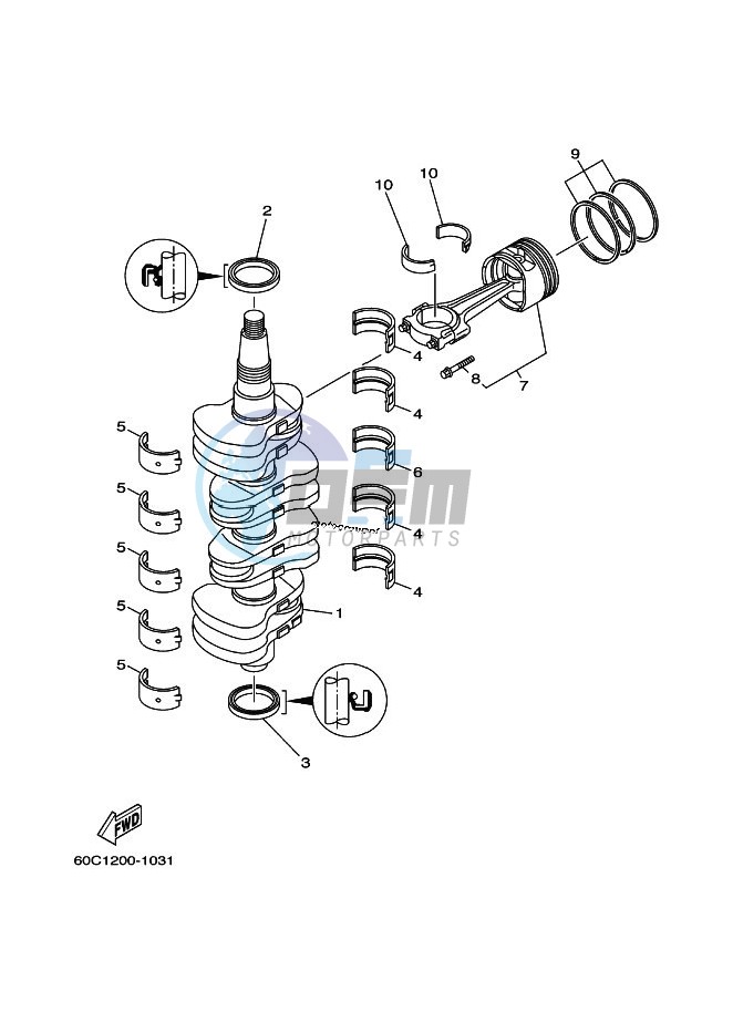 CRANKSHAFT--PISTON