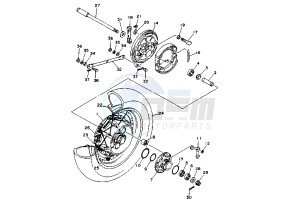 XV VIRAGO 1100 drawing REAR WHEEL