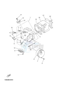 YPR250RA XMAX 250 ABS EVOLIS 250 ABS (2DL7 2DL7) drawing CYLINDER