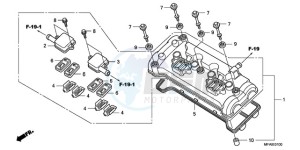 CBF1000S9 Europe Direct - (ED) drawing CYLINDER HEAD COVER