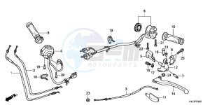 CBR250RD CBR250R 2E - (2E) drawing HANDLE LEVER/SWITCH/CABLE