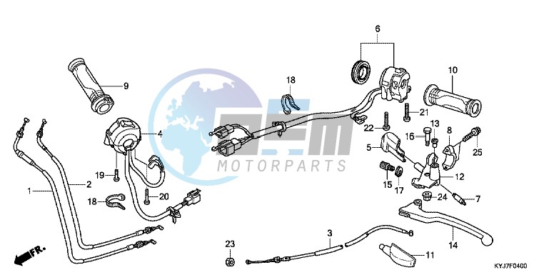 HANDLE LEVER/SWITCH/CABLE