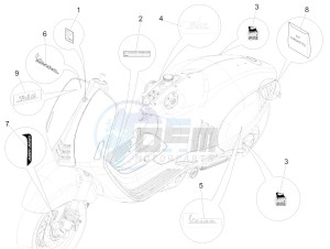 946 125 4T 3V ABS (EMEA, APAC) drawing Plates - Emblems