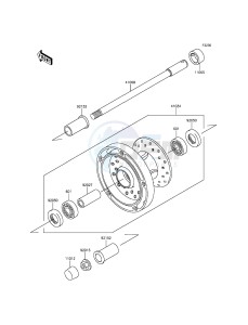 VULCAN 900 CLASSIC VN900BGF GB XX (EU ME A(FRICA) drawing Front Hub