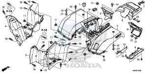 TRX500FA5H TRX500FA ED drawing REAR FENDER