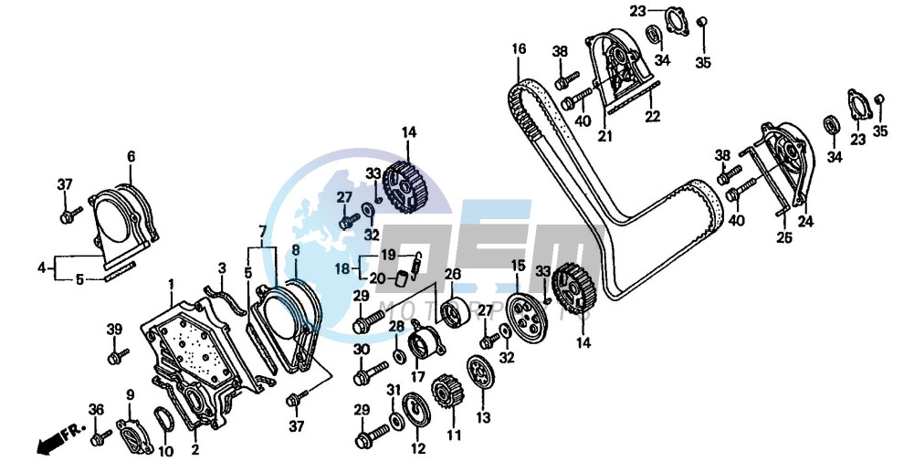 FRONT COVER/TIMING BELT