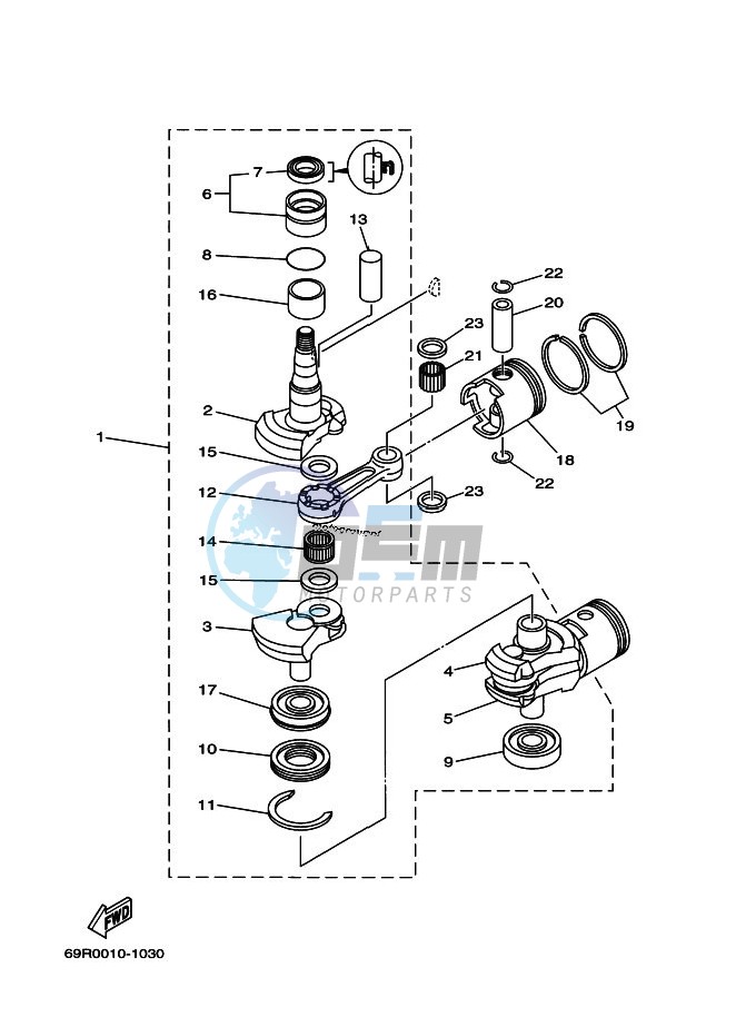 CRANKSHAFT--PISTON