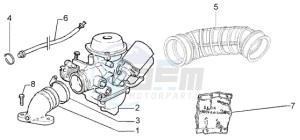 Liberty 125 Leader RST drawing Carburettor