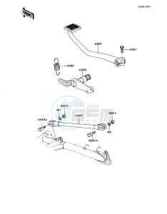 KZ 1100 L [LTD SHAFT] (L1) [LTD SHAFT] drawing BRAKE PEDAL_TORQUE LINK