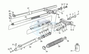 NTX 650 drawing Front fork