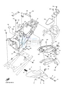 XJ6N 600 XJ6-N (NAKED) (20SR 20SU) drawing FENDER