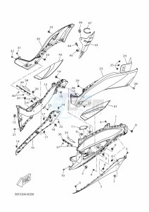 YP125RA XMAX 125 TECH MAX (B9Y3) drawing WINDSHIELD