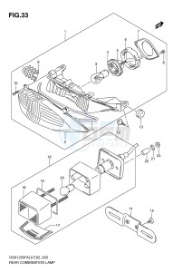 GSX1250FA (E2) drawing REAR COMBINATION LAMP