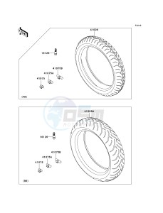 ER 650 A [ER-6N (EUROPEAN] (A6S-A8F) A7F drawing TIRES