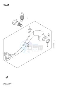 RM85 (P19) drawing REAR BRAKE