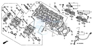 CBR600RAA F / CMF drawing CYLINDER HEAD