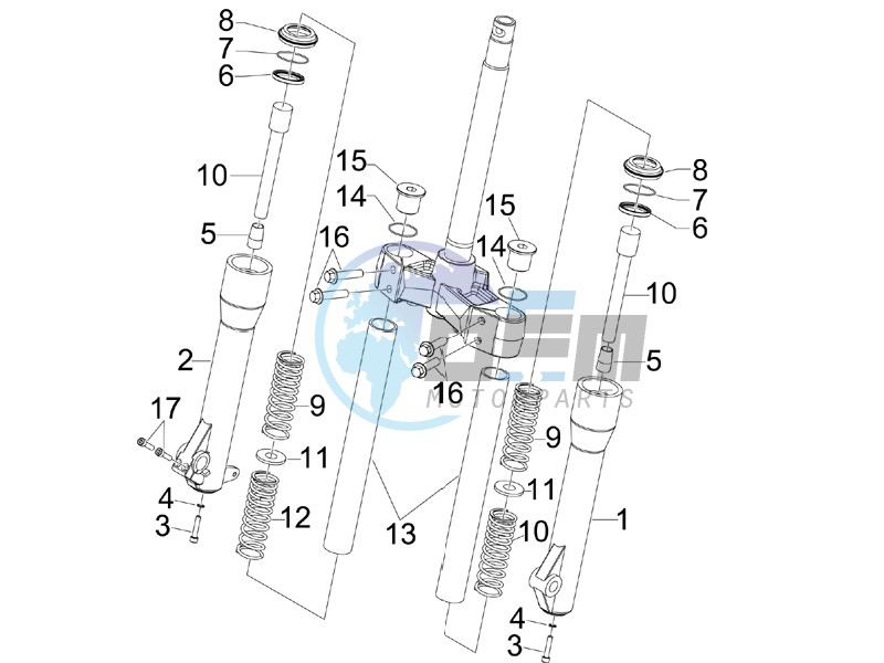 Fork components (Kayaba)