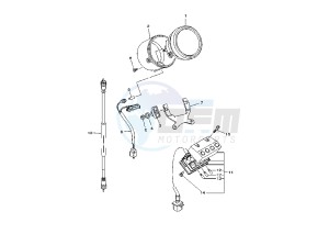 XV DX VIRAGO 535 drawing METER